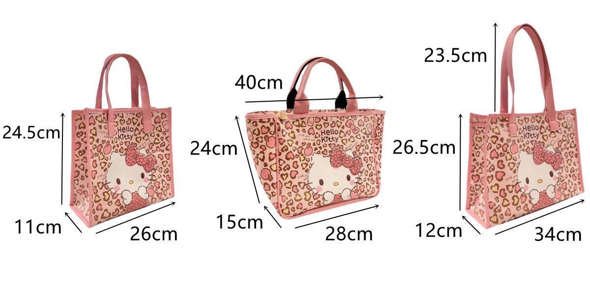 HelloKitty – Tasche mit Leopardenmuster in Rosa 