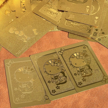 Hello Kitty Golden Deluxe Playing Cards