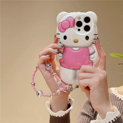 Hello Kitty 3D Bear Phone Case with Phone Charm 🎀