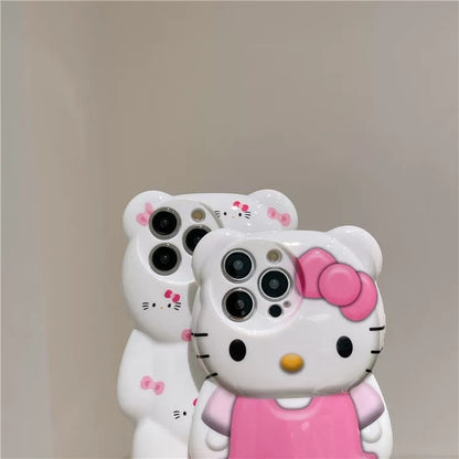 Hello Kitty 3D Bear Phone Case with Phone Charm 🎀