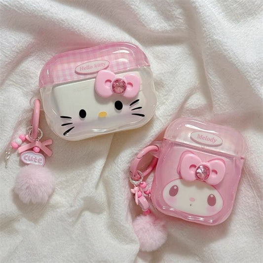 Hello Kitty My Melody Pink Jelly AirPod Case 🎀