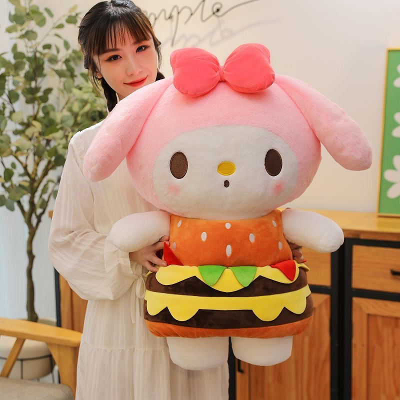 Sanrio Burger Plush （Kuromi /My Melody)