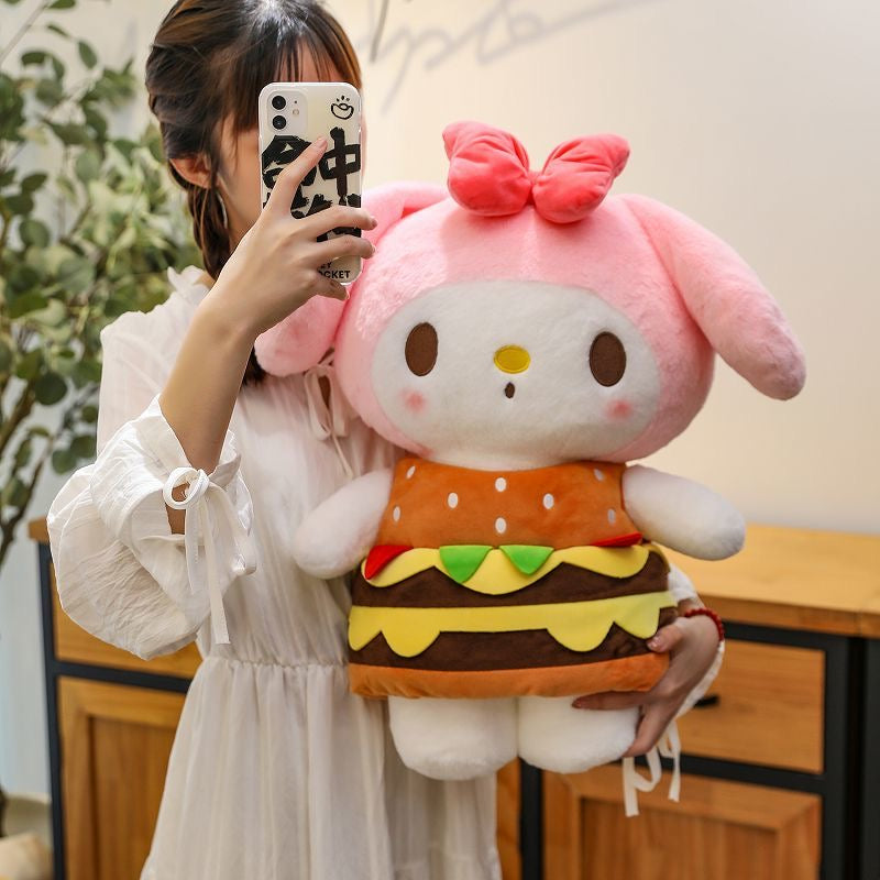 Sanrio Burger Plush （Kuromi /My Melody)