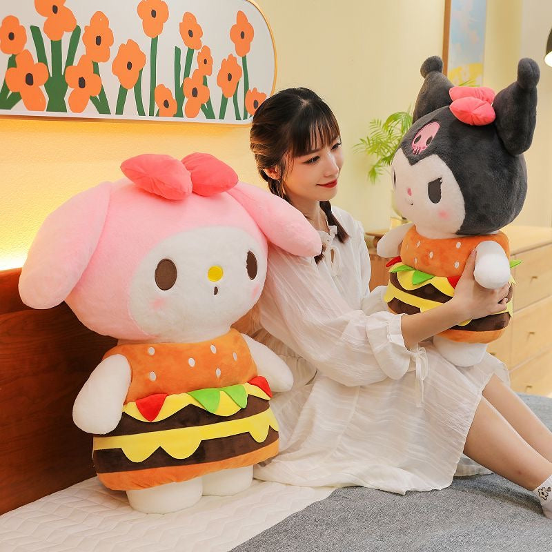 Sanrio Burger Plush （Kuromi /My Melody)