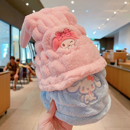 Sanrio Children's Bunny Ears Shaped Hair Drying Cap