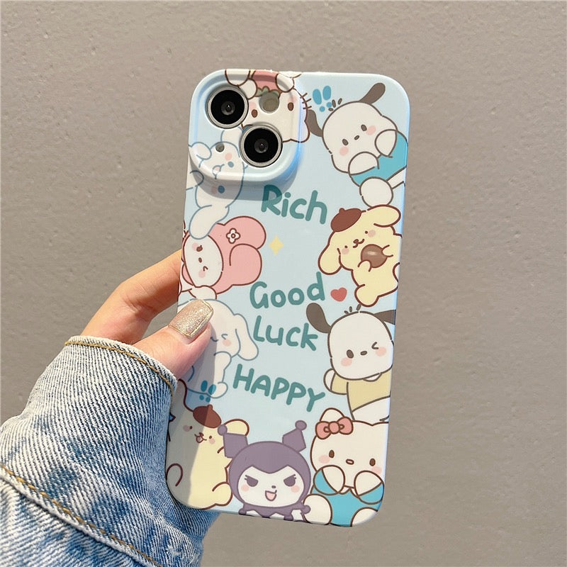 Sanrio Family Chubby Face Phone Case