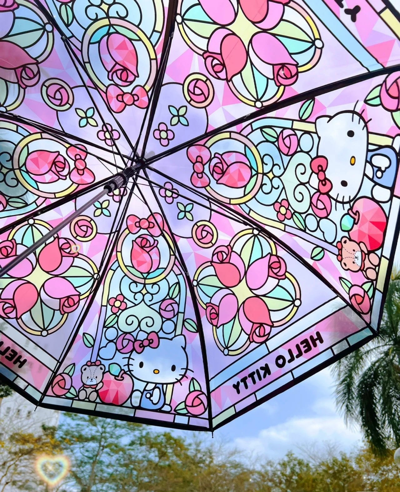 Sanrio Umbrella with Stained Glass Pattern
