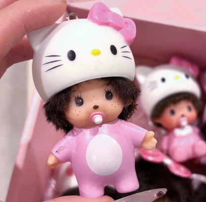 Monchichc Sweet Collectible Keychain Figure