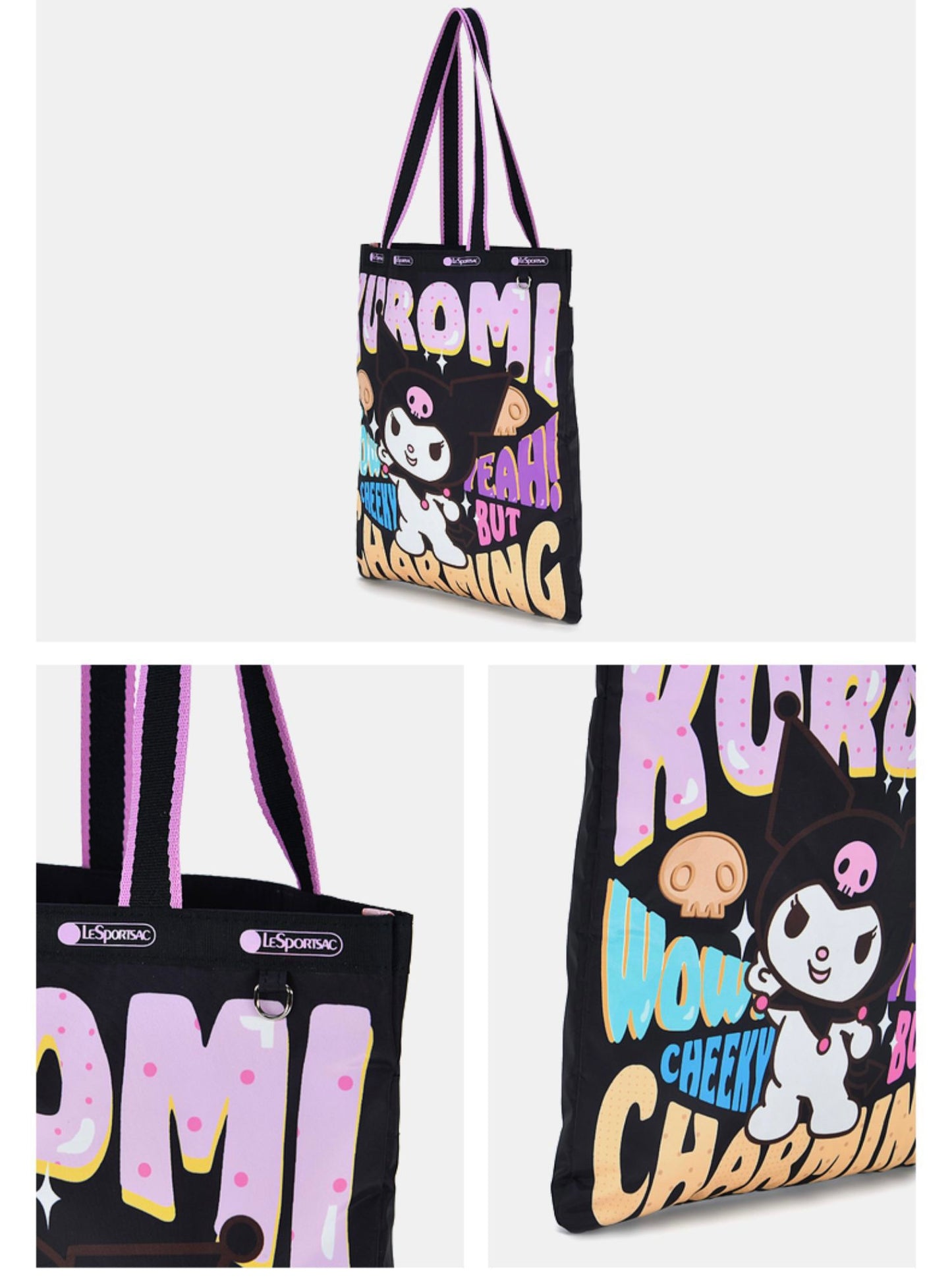 LeSportsac Kuromi Comic Tote Bag
