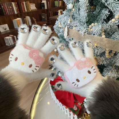 Hello Kitty Crystal Sparkle Gloves