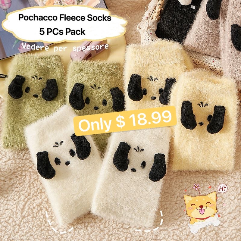 Pochacco Fleece Socks (5 PCs Pack)