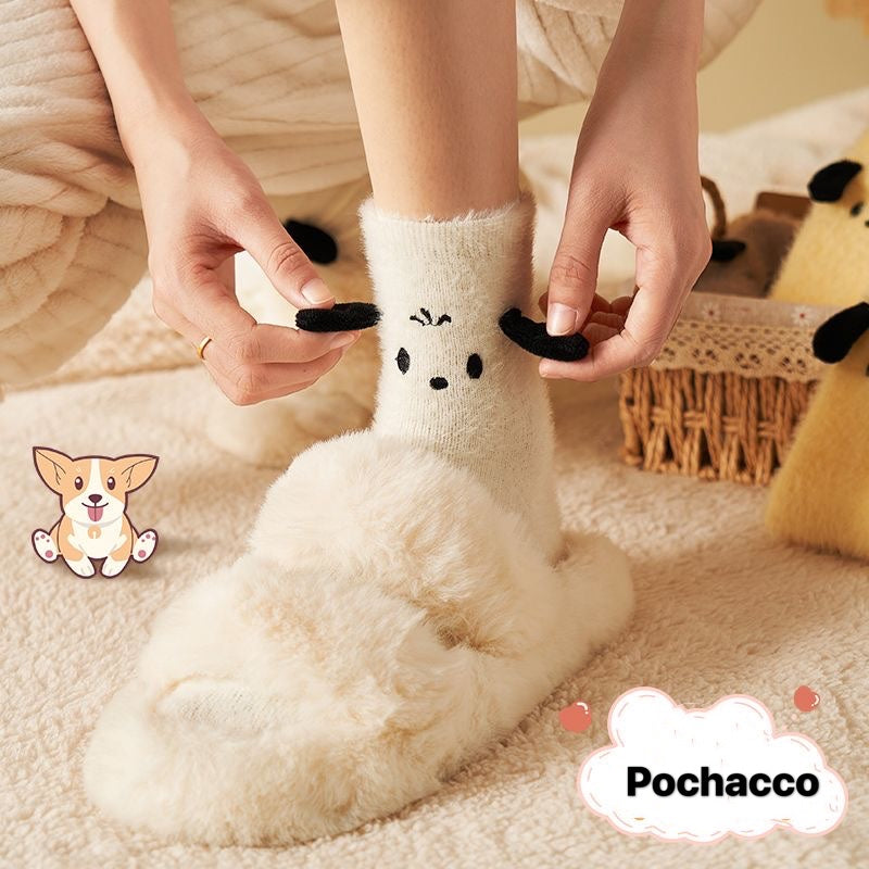 Pochacco Fleece Socks (5 PCs Pack)