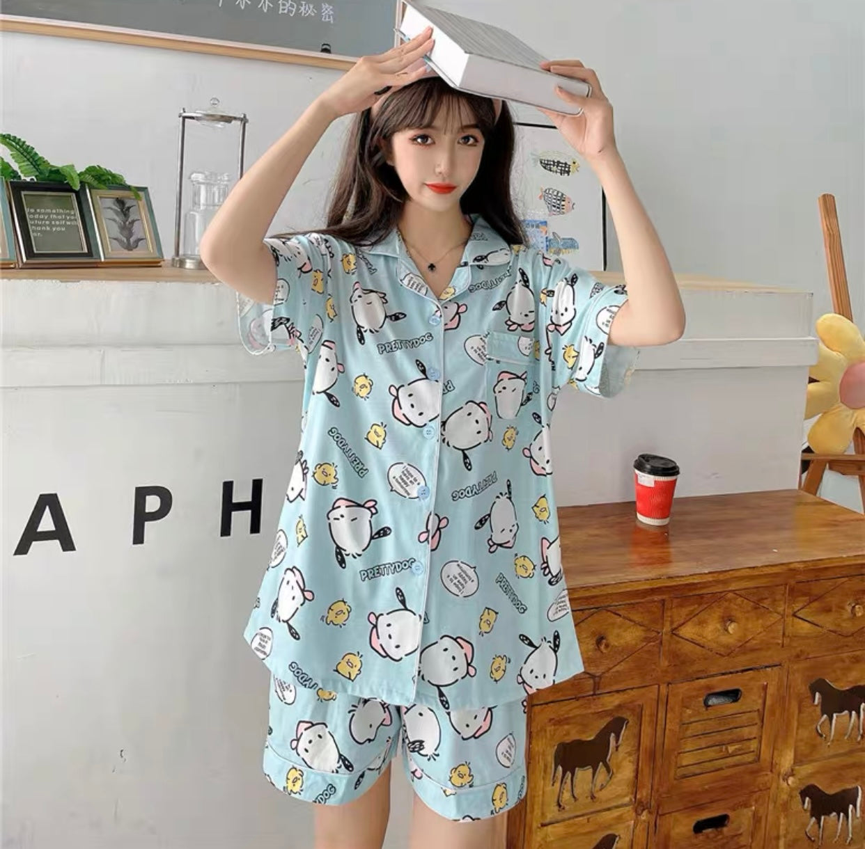 Pochacco Sommer-Pyjama-Set