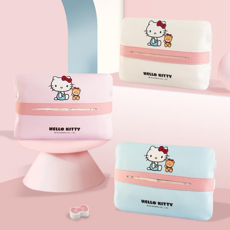 Hello Kitty Taschentuchhalter aus Kunstleder fürs Auto