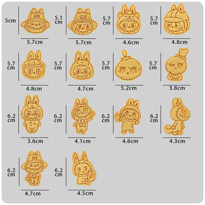LABUBU 3D Cookie Mold (14 PCs)