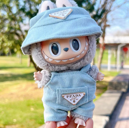 Labubu Designer Overalls Outfit Set