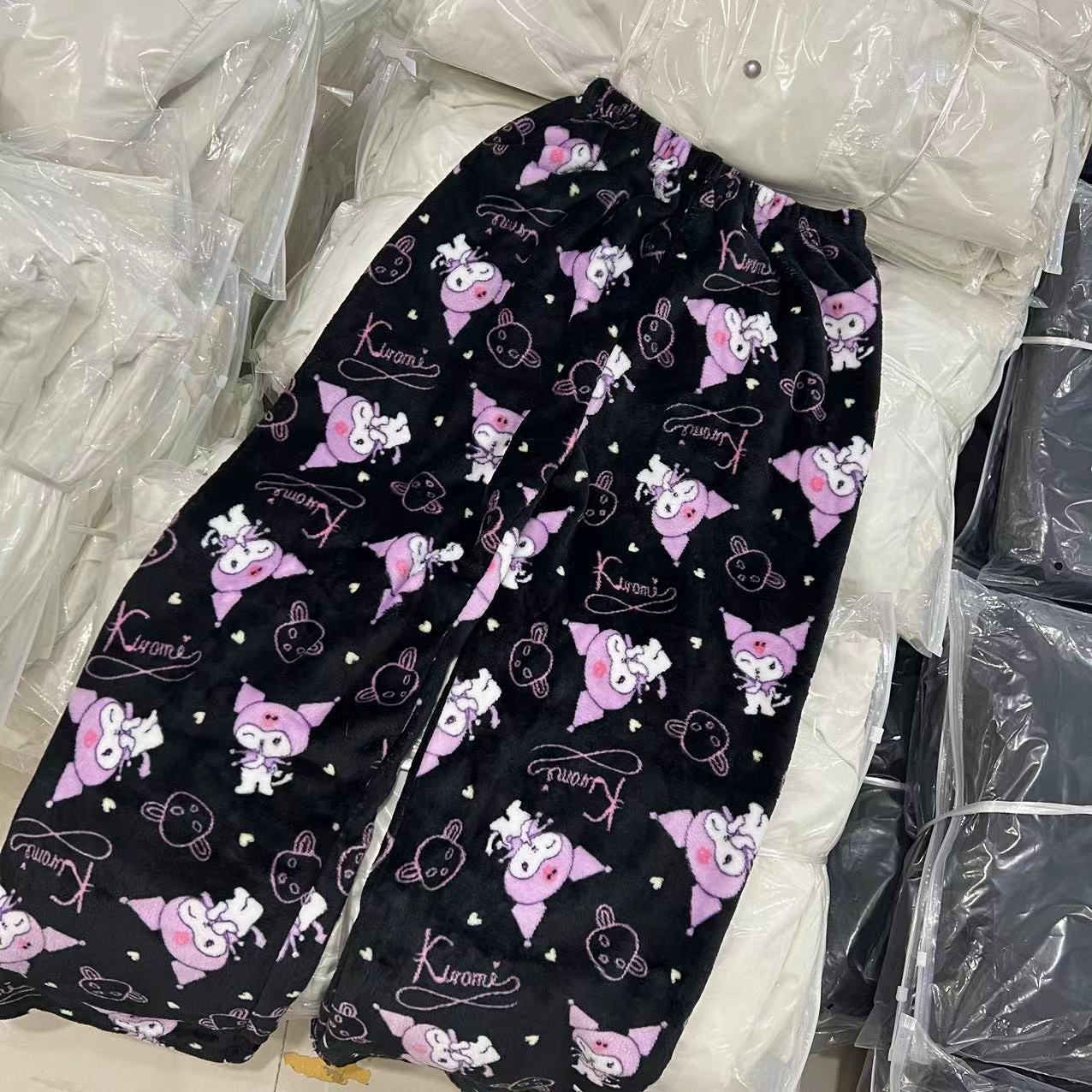 Kuromi Fuzzy Pants – GoodChoyice