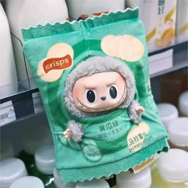 Labubu Chips Bag Costume Plush Outfit