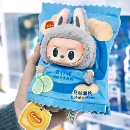 Labubu Chips Bag Costume Plush Outfit
