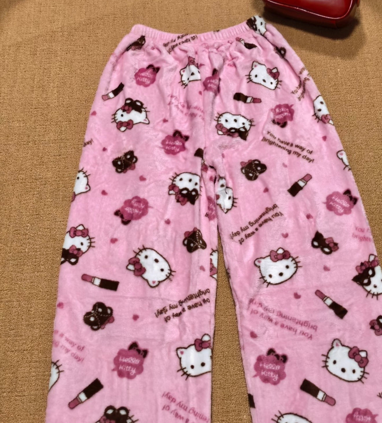 Hello Kitty Pink Bear Fluffy Pants