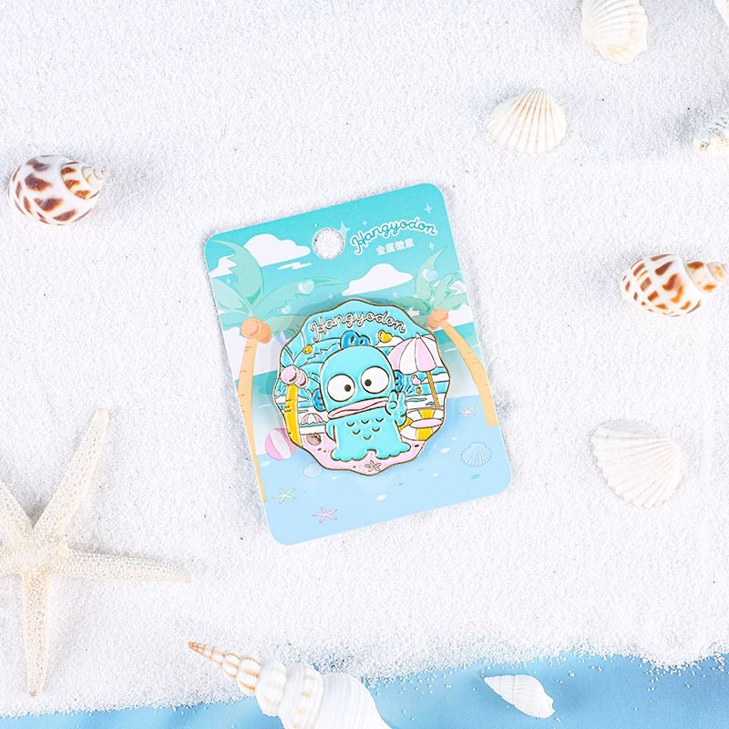 Sanrio Beach Fun-Medaillen-Anstecker