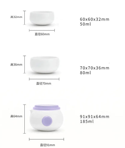 Kuromi Portable Mini Teapot Set