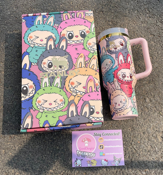 Labubu Limited Edition In-Car Insulated Cup 40 OZ with Colorful Premium Gift Box