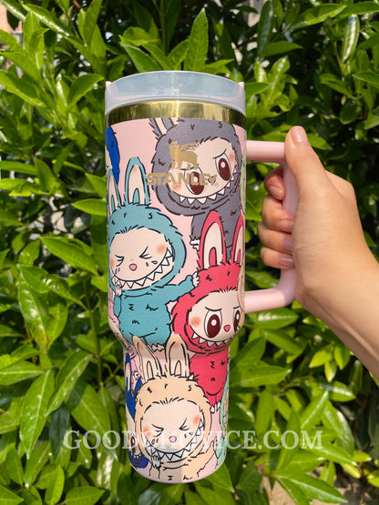 Labubu Limited Edition In-Car Insulated Cup 40 OZ with Colorful Premium Gift Box