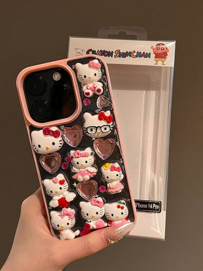HelloKitty Pink Heart Diamond  Phone Case