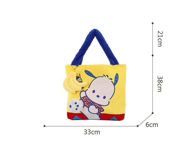Pochacco X DQ Fluffy Handbag