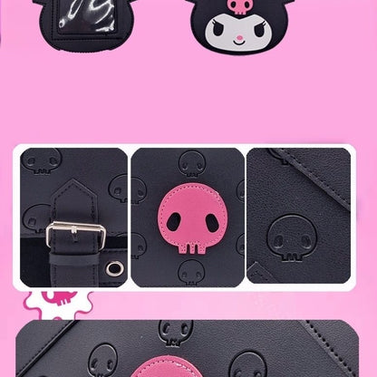 Kuromi Face Rucksack Laptoptasche