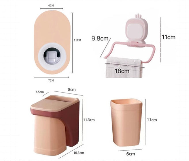 Magnetisches Badezimmer-Organizer-Set zum Aufhängen für Kinder von Sanrio