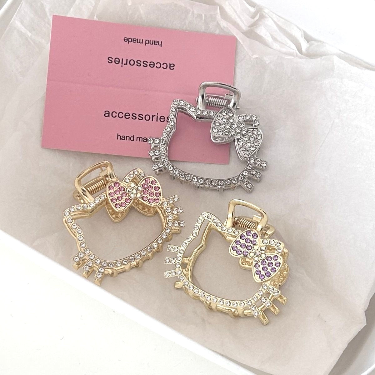Hello Kitty Bling Bling Hair Claw 3 PCs combo