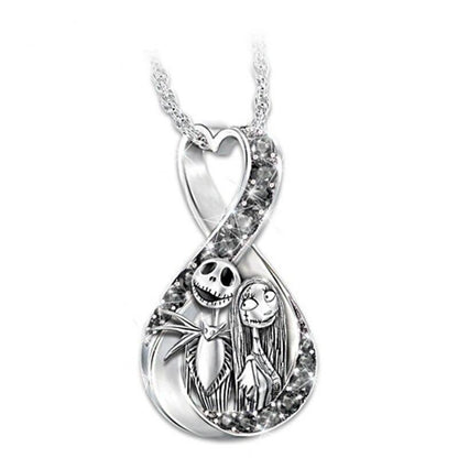 Sally & Jack Skellington Couple Necklace (2 PCs) 💀✨