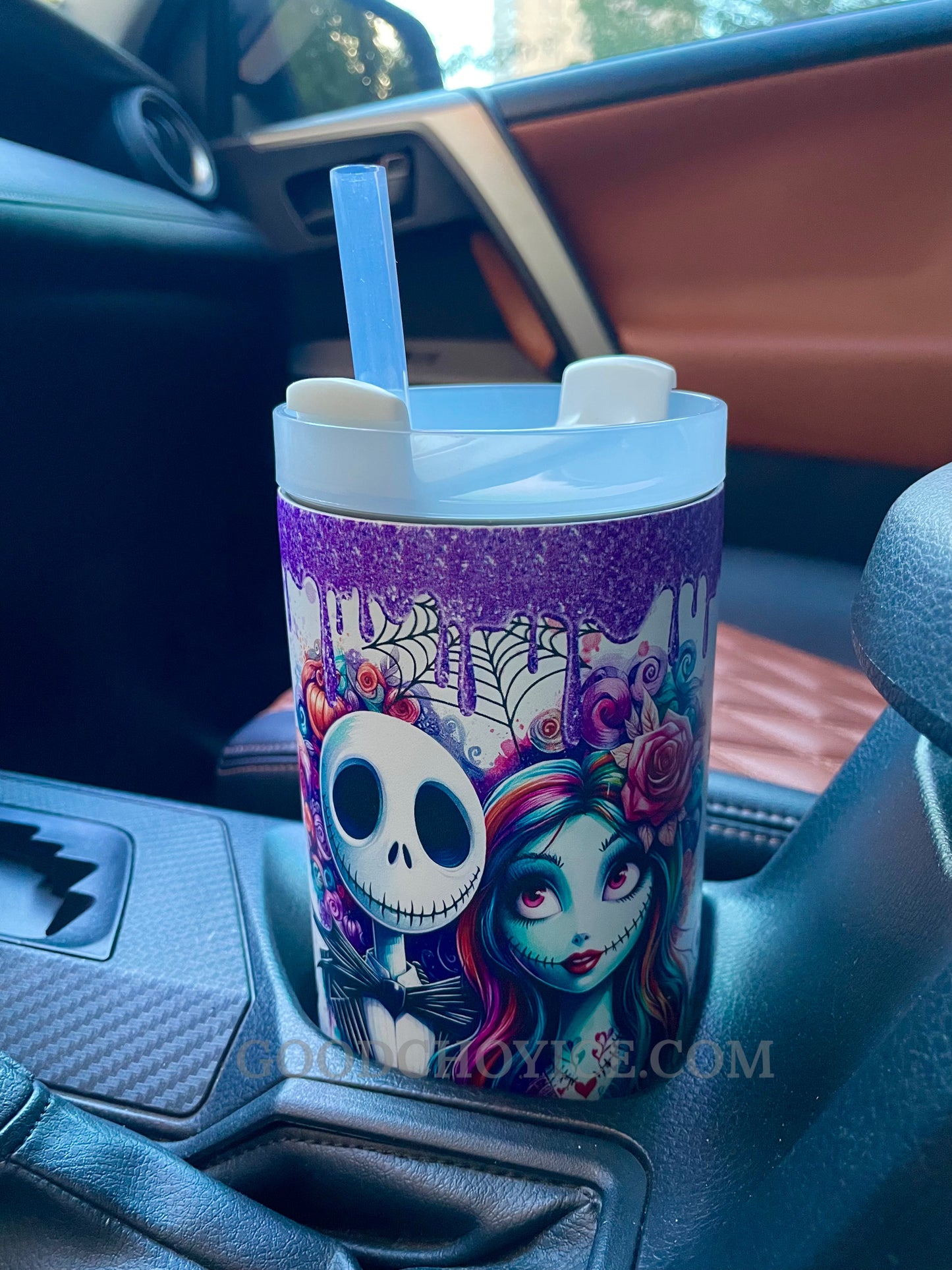 Sally & Jack Skellington Midnight Magic Glow-in-the-Dark 40 Oz Tumbler 🖤💀✨🎃 Limited Edition