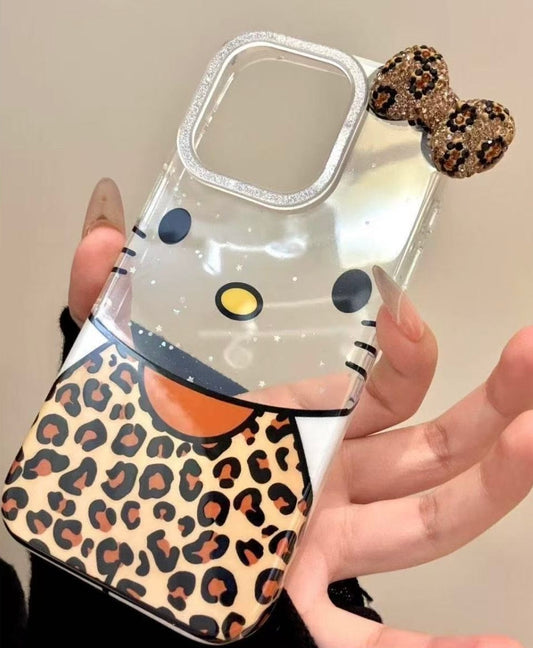 Hello Kitty Leopard Vibe Clear Phone Case