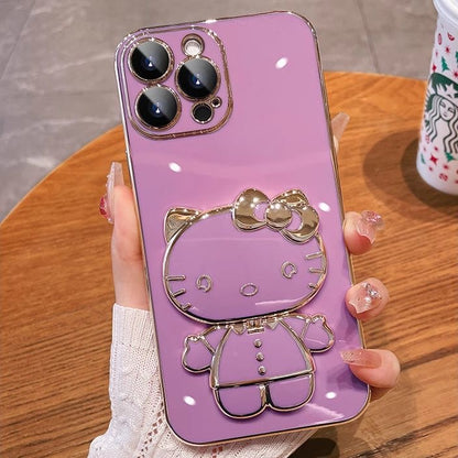 Hello Kitty Foldable Mirror Stand Phone Case