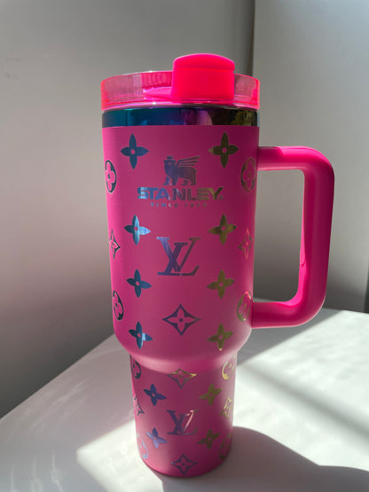 Designer Holographic 40 OZ Insulated Car Cup