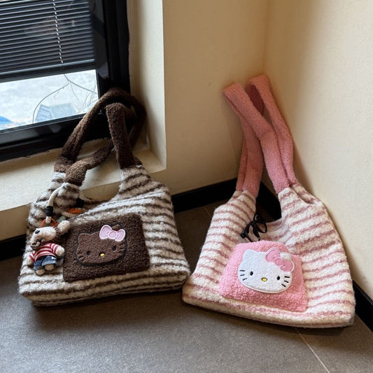 Hello Kitty Furry Tote Bag