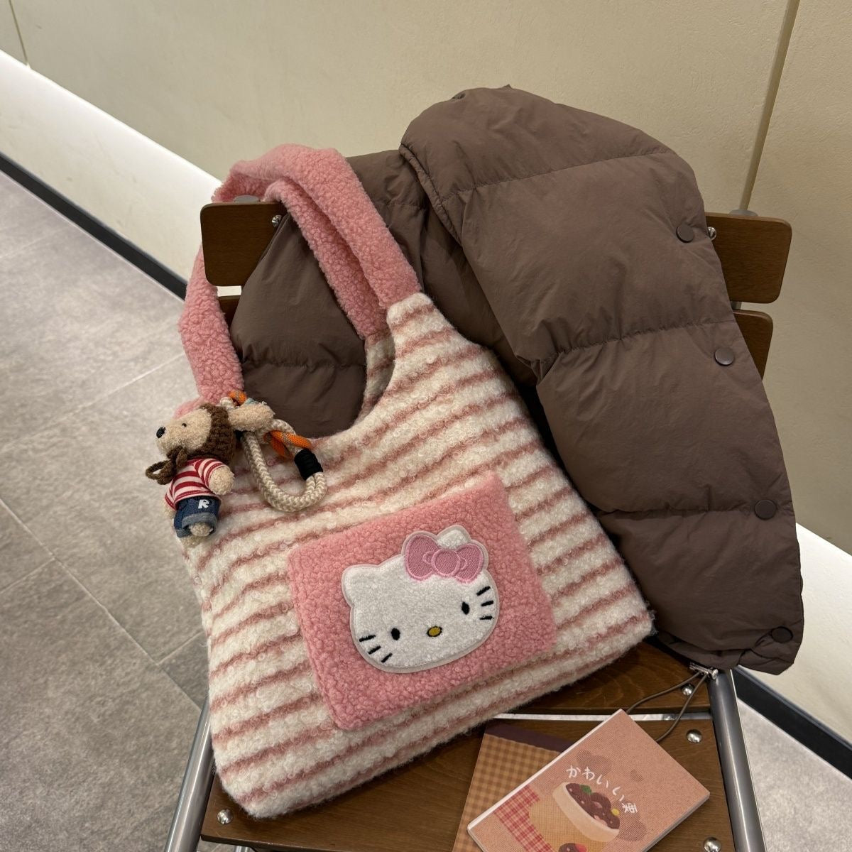 Hello Kitty Furry Tote Bag