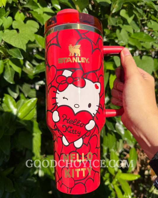 Hello Kitty Sweet Hearts 40 OZ Car Cup Gift Box Set 💝