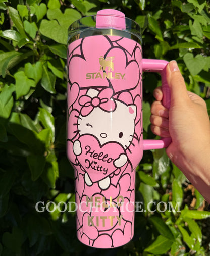 Hello Kitty Sweet Hearts 40 OZ Car Cup Gift Box Set 💝
