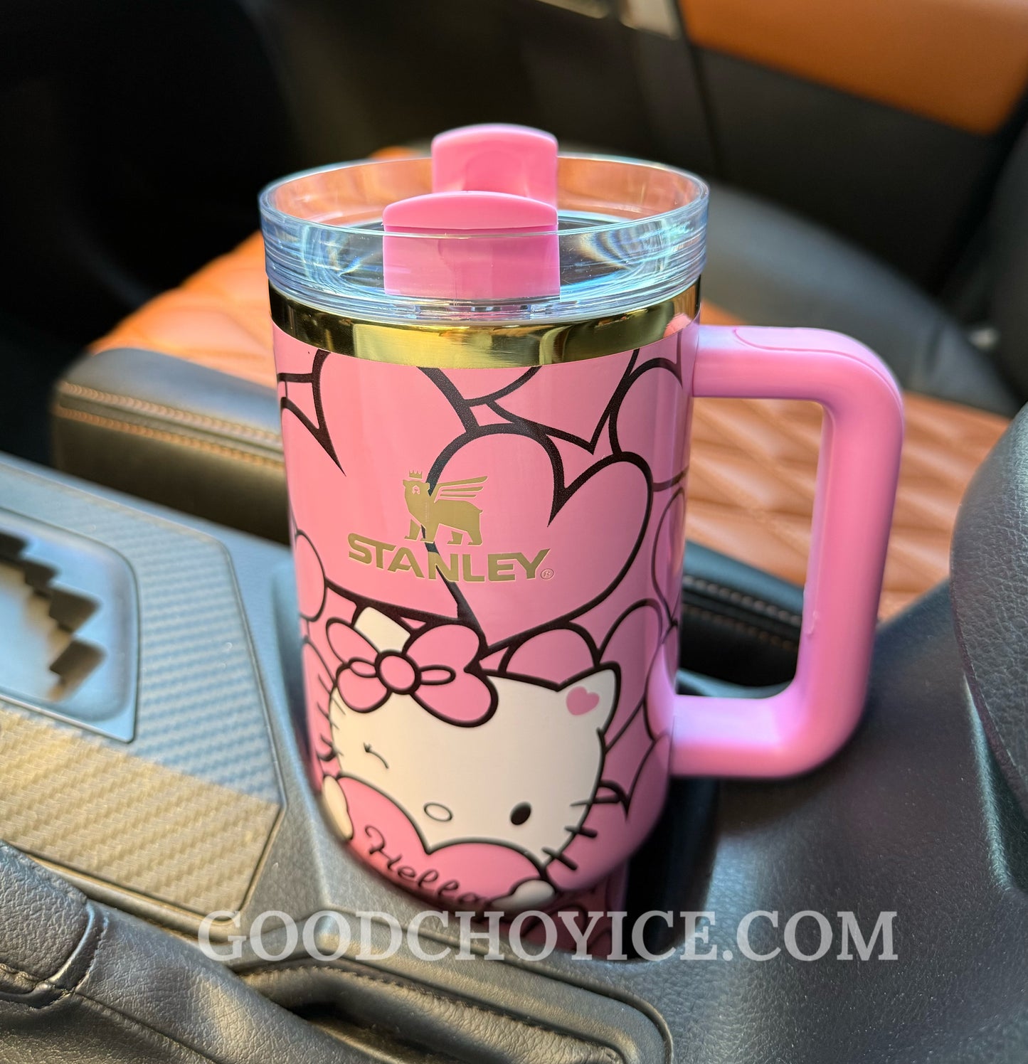 Hello Kitty Sweet Hearts 40 OZ Car Cup Gift Box Set 💝