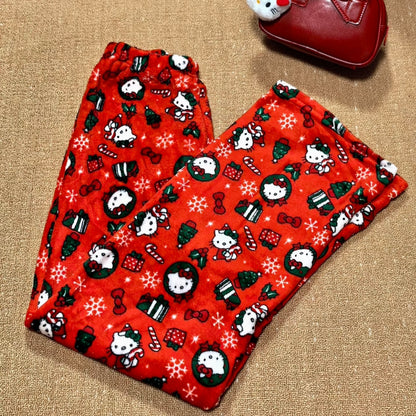 Hello Kitty Xmas Fluffy Pants