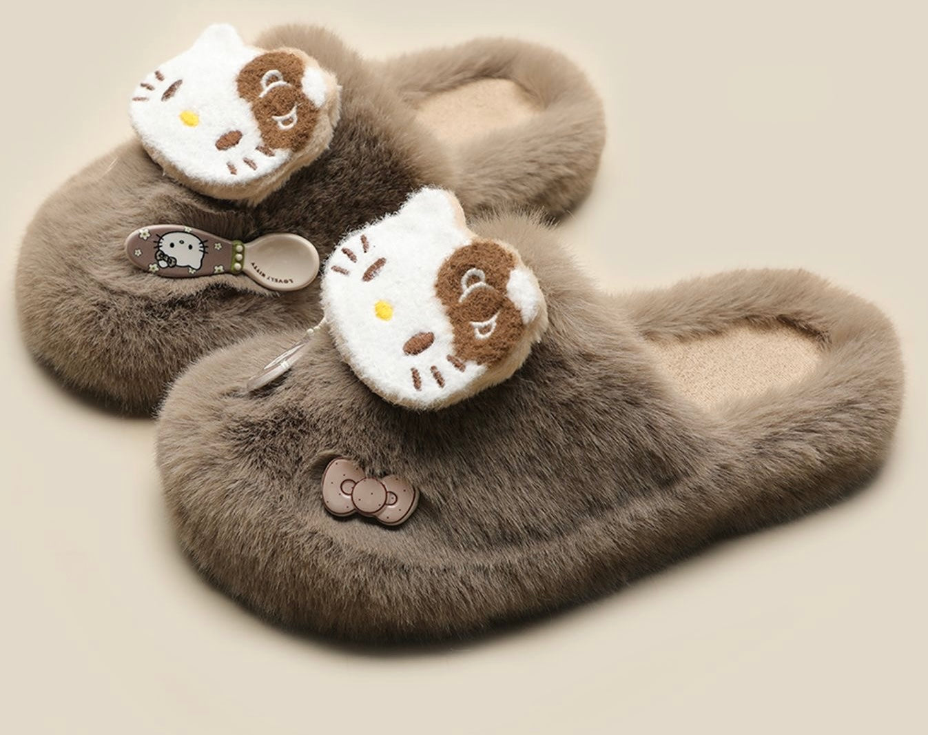 Hello Kitty Soft Fur Slippers