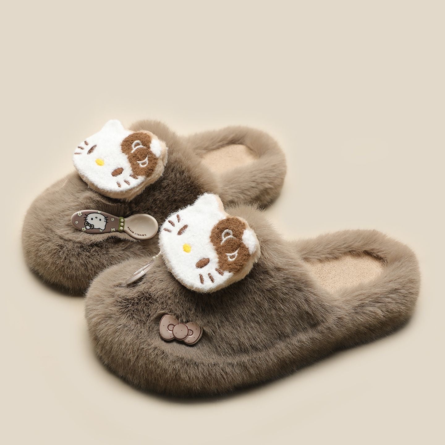 Hello Kitty Soft Fur Slippers