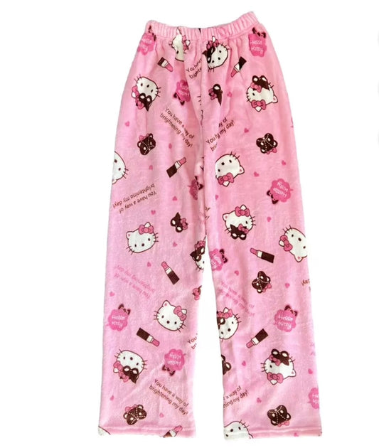 Hello Kitty Pink Bear Fluffy Pants
