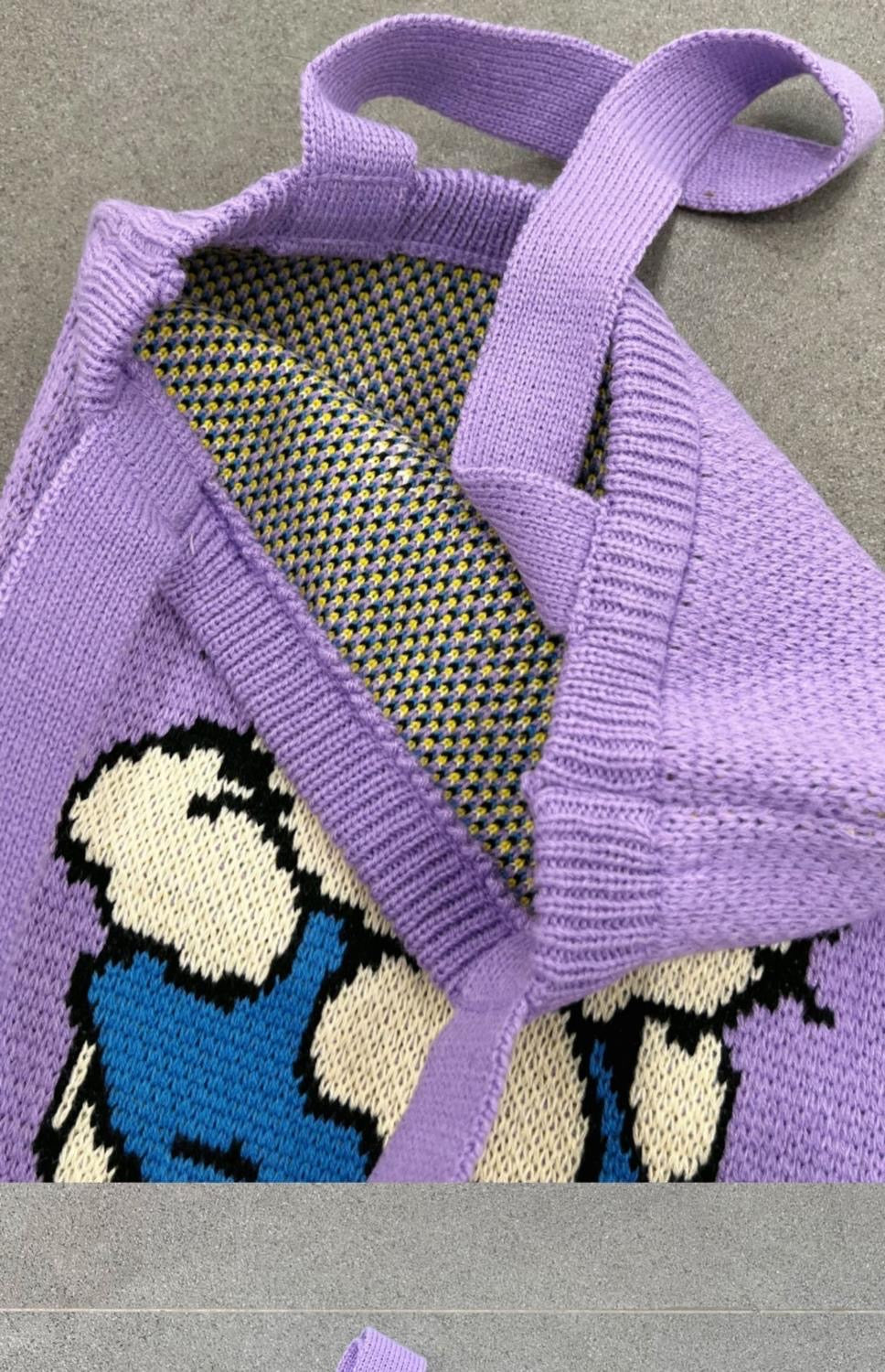 HelloKitty Knitting Tote Bag