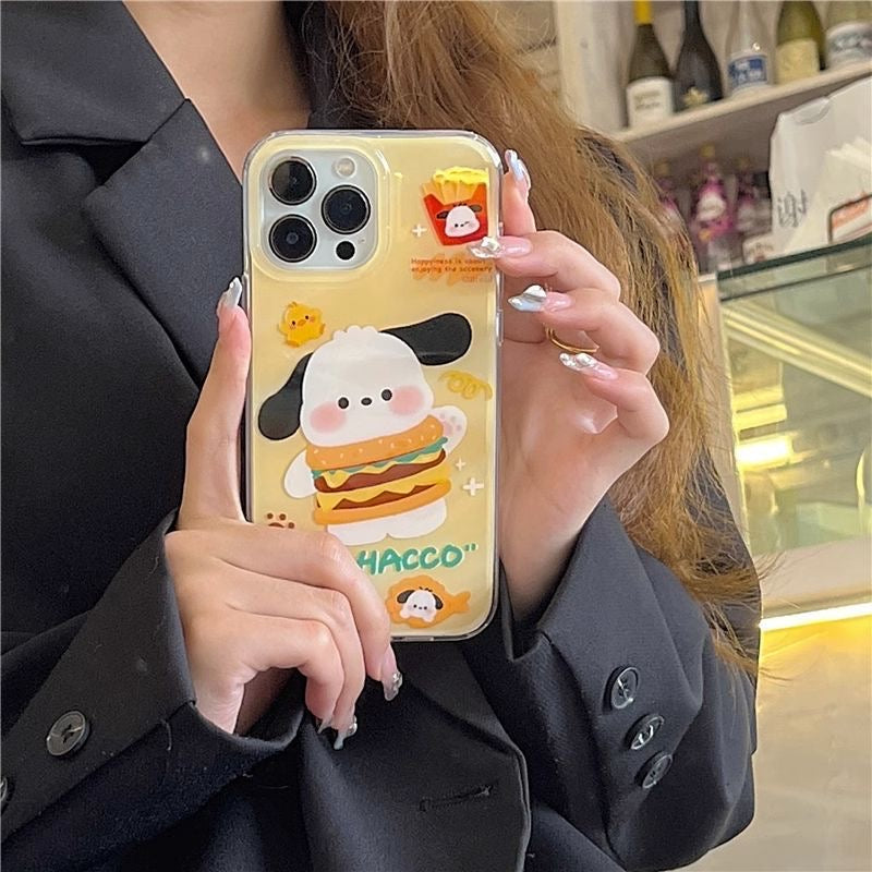 Pochacco Burger Phone Case