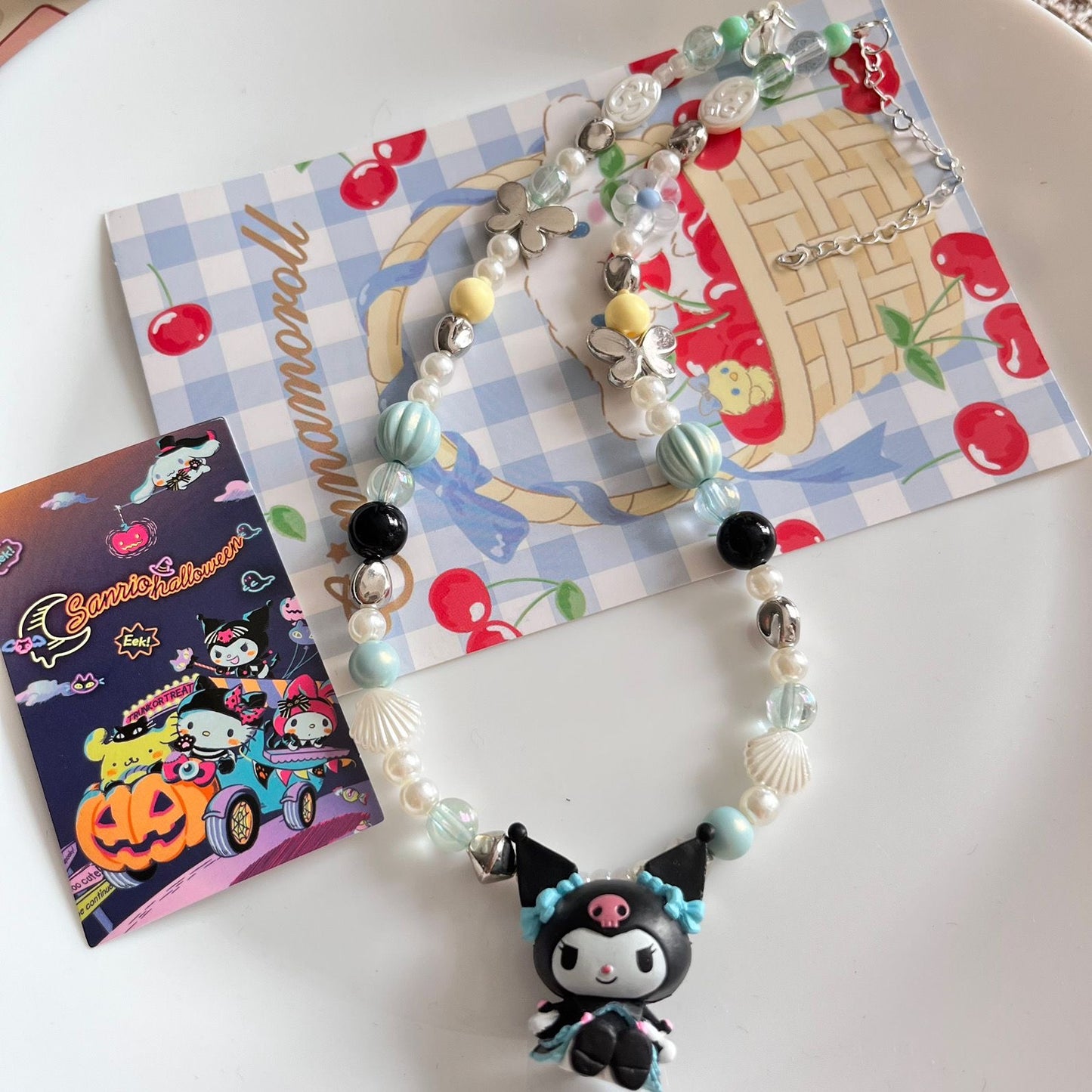 Tailor Made Kuromi and MyMelody Charm